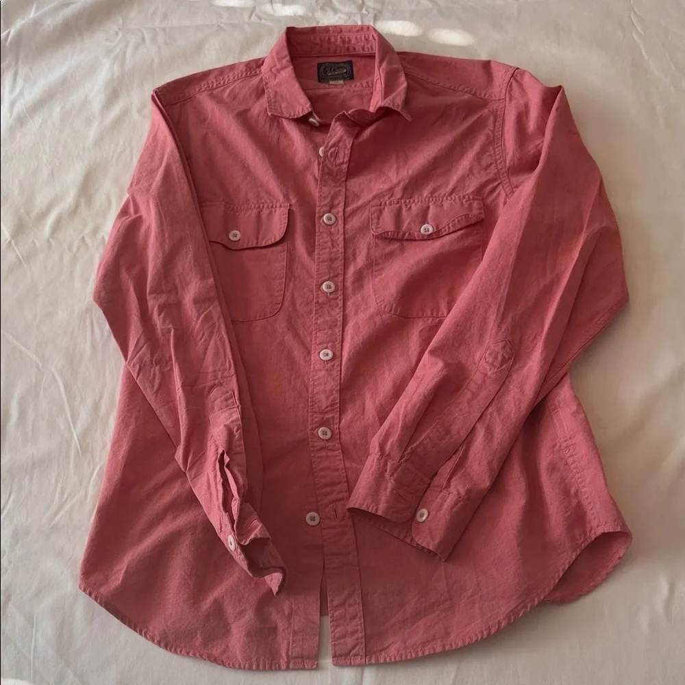 J. Crew Men's Coral Button-Down Shirt